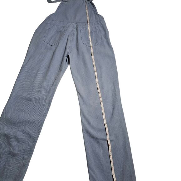 Flower Power light blue denim Overalls - Kids/XL or S/M Adult - Picture 7 of 9